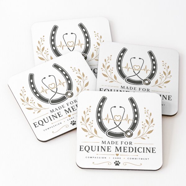 Item preview, Dedicated to Equine Veterinary Care - Elegant Horse Vet Gold Art designed and sold by batoot1.