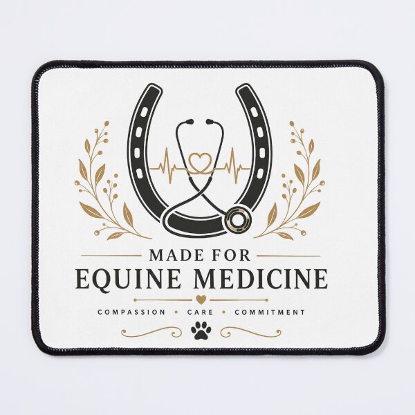 Item preview, Dedicated to Equine Veterinary Care - Elegant Horse Vet Gold Art designed and sold by batoot1.