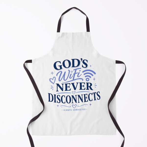 Item preview, God’s WiFi Never Disconnects Funny Christian Faith Tech Design designed and sold by SoulThread Studio.