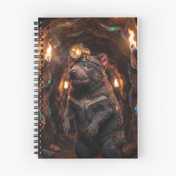 Item preview, Tasmanian Devil Opal Miner designed and sold by Tridentulus.