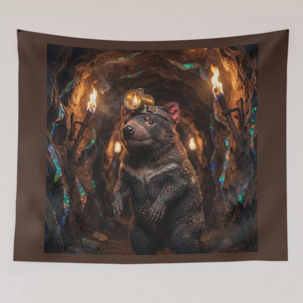 Item preview, Tasmanian Devil Opal Miner designed and sold by Tridentulus.