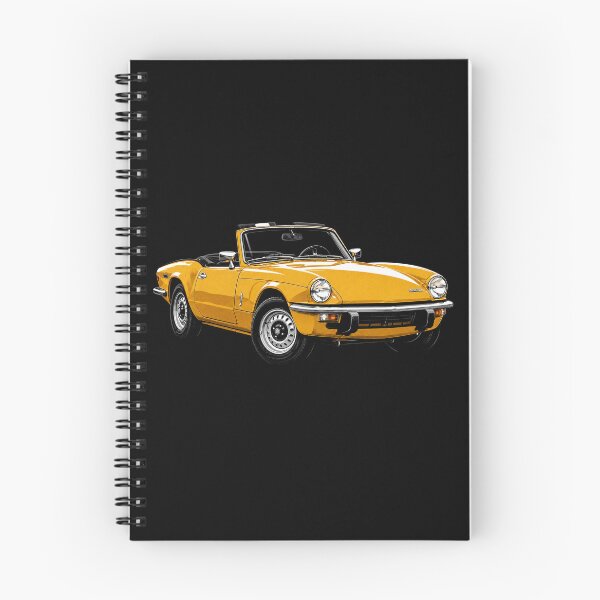 Item preview, 1975 Triumph Spitfire – Yellow Classic British Roadster Art designed and sold by Stinky Lincy's Apparel Company.