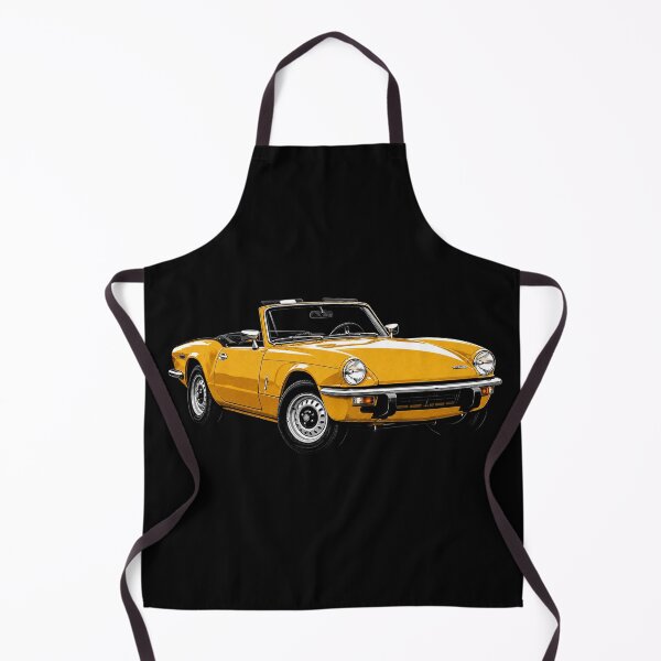 Item preview, 1975 Triumph Spitfire – Yellow Classic British Roadster Art designed and sold by Stinky Lincy's Apparel Company.