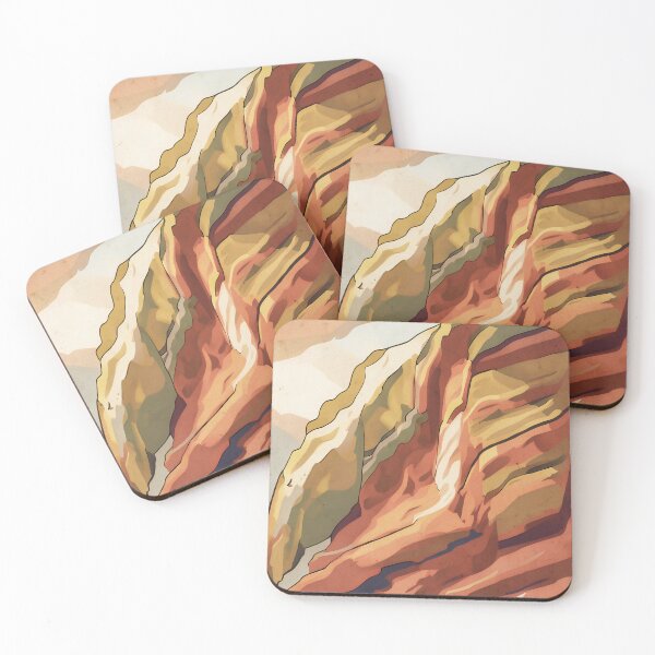 Item preview, veek2rize: abstract painting with a river on a canyon designed and sold by pixelbts.