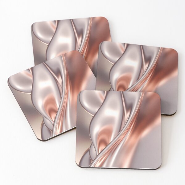 Item preview, Twisted Rose-Gold Metallic Ribbon Design designed and sold by IntelliMindDesigns.