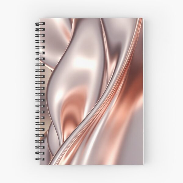 Item preview, Twisted Rose-Gold Metallic Ribbon Design designed and sold by IntelliMindDesigns.