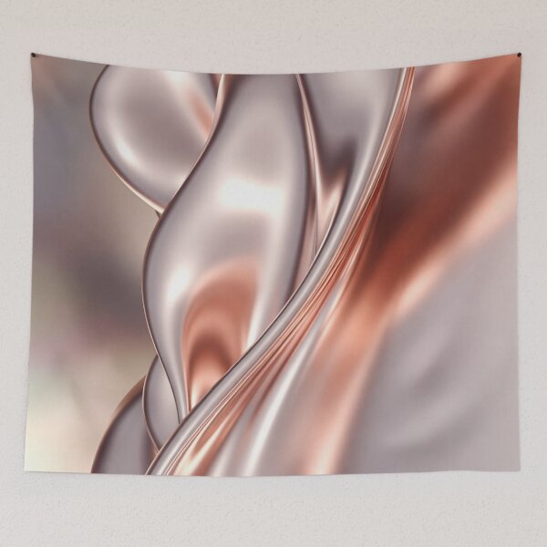 Item preview, Twisted Rose-Gold Metallic Ribbon Design designed and sold by IntelliMindDesigns.