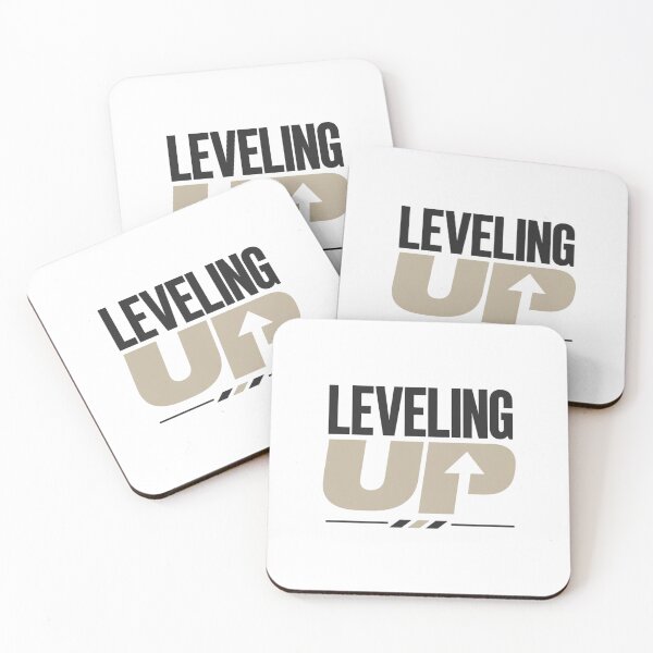 Item preview, Leveling Up | Motivational Growth Mindset Typography designed and sold by Irene Catchmind.