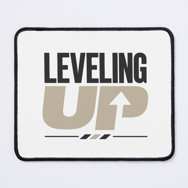 Item preview, Leveling Up | Motivational Growth Mindset Typography designed and sold by Irene Catchmind.