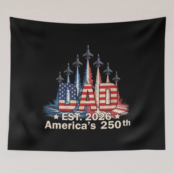 Item preview, Jet Airplane USA Flag Dad Est 2026 America's 250th designed and sold by jackelmbradyt.