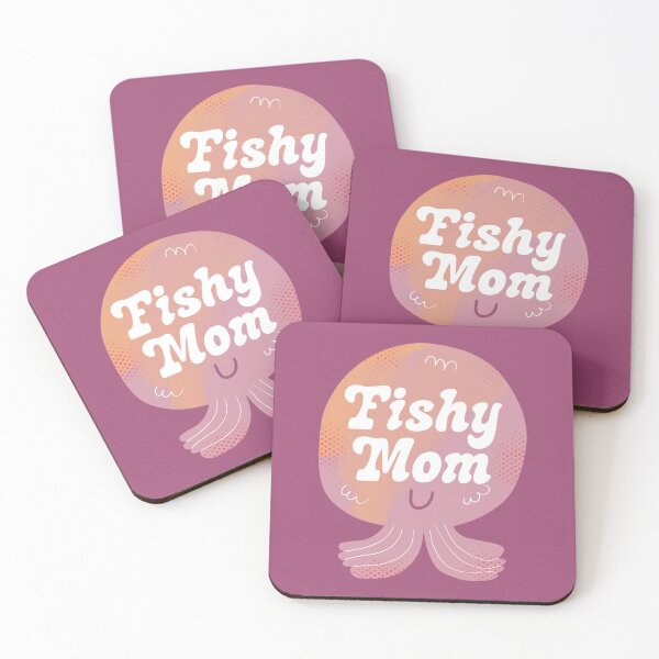 Item preview, Fishy Mom Badge designed and sold by yellowflowerhut.