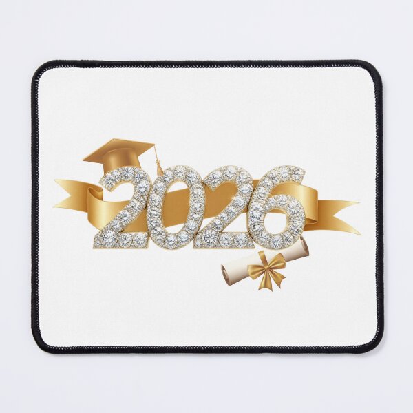 Item preview, Graduate 2026 with Diamonds, Gold Graduation Hat & Gold Ribbon designed and sold by JeweledDesigns.