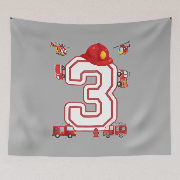 Item preview, Fire Truck 3rd Birthday 3 designed and sold by ArleneRowe.