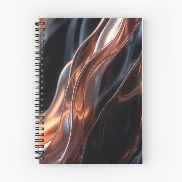 Item preview, Dark Background with Copper Fluid Swirls designed and sold by IntelliMindDesigns.