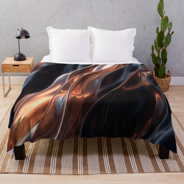 Item preview, Dark Background with Copper Fluid Swirls designed and sold by IntelliMindDesigns.