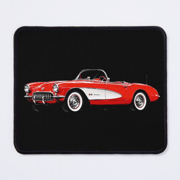Item preview, 1957 Chevrolet Corvette Fuel Injection – Red C1 Roadster Art designed and sold by Stinky Lincy's Apparel Company.