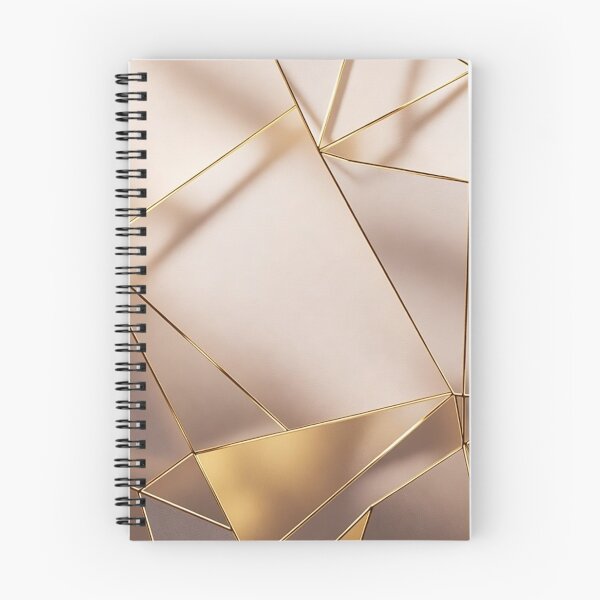 Item preview, Warm Beige Gold Triangular Mosaic Art designed and sold by IntelliMindDesigns.