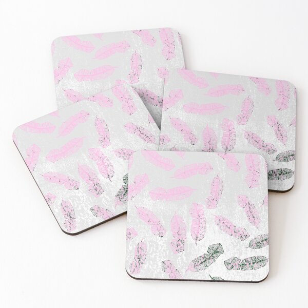 Item preview, Aesthetic Distressed Blush Pink & Sage Green Tropical Leaves-1 designed and sold by altastudio.