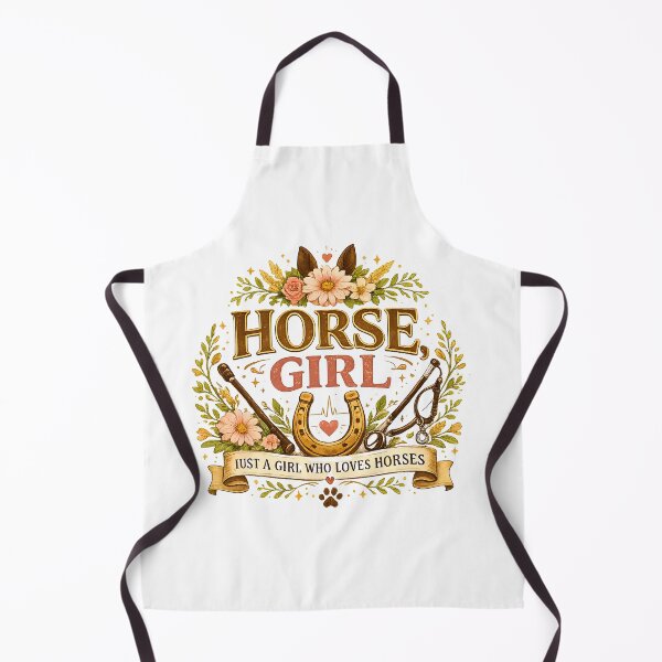 Item preview, Dedicated to Equine Veterinary CaHorse Girl - Just a Girl Who Loves Horses - Cute Floral Equestrian Aestheticre - Elegant Horse Vet Gold Art designed and sold by batoot1.