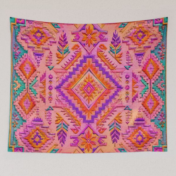 Item preview, Vivid tribal geometric southwest inspired designed and sold by scicilysimonee.