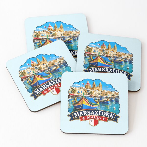 Item preview, Marsaxlokk, Malta - Fishing Harbor designed and sold by Myra365Art.
