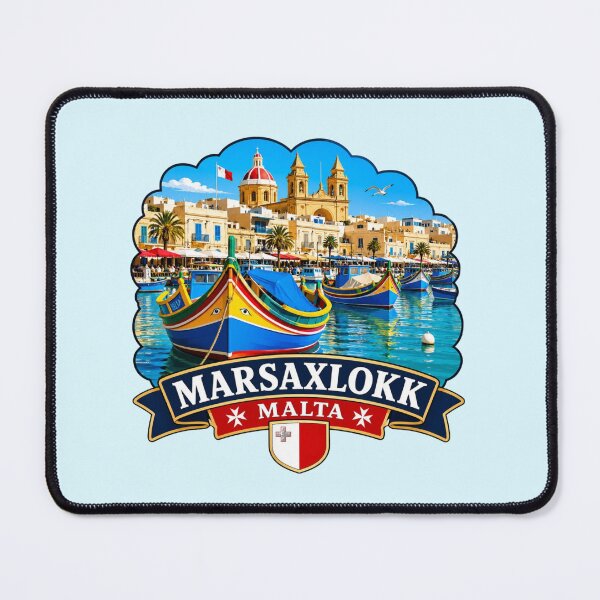 Item preview, Marsaxlokk, Malta - Fishing Harbor designed and sold by Myra365Art.