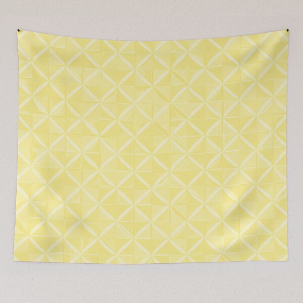 Item preview, Light Canary Yellow Abstract Geometric Design designed and sold by burbankdesigns.