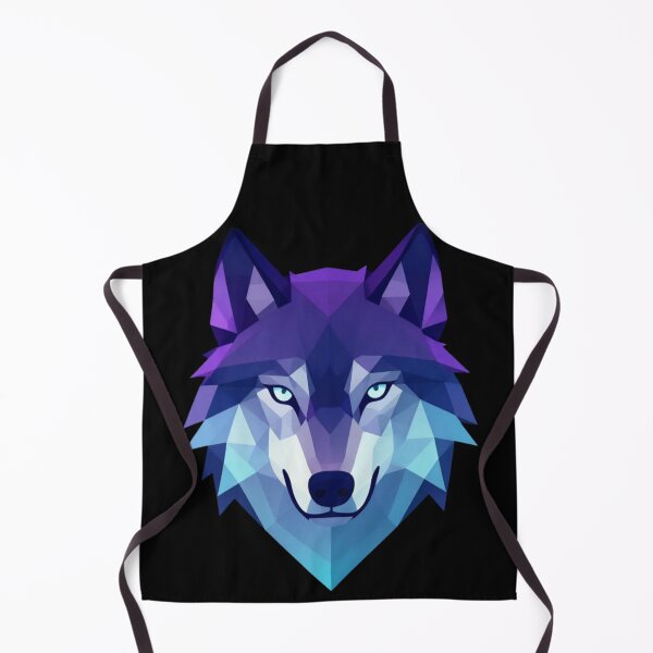 Item preview, Geometric Wolf – Neon Polygon Art designed and sold by funny things random.