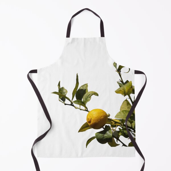 Item preview, A lemon tree with green leaves and a yellow lemon on a white background. designed and sold by elopezstock.