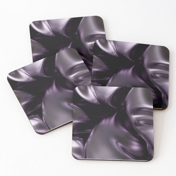 Item preview, Glossy Deep Purple Silk-Like Folds Art designed and sold by IntelliMindDesigns.