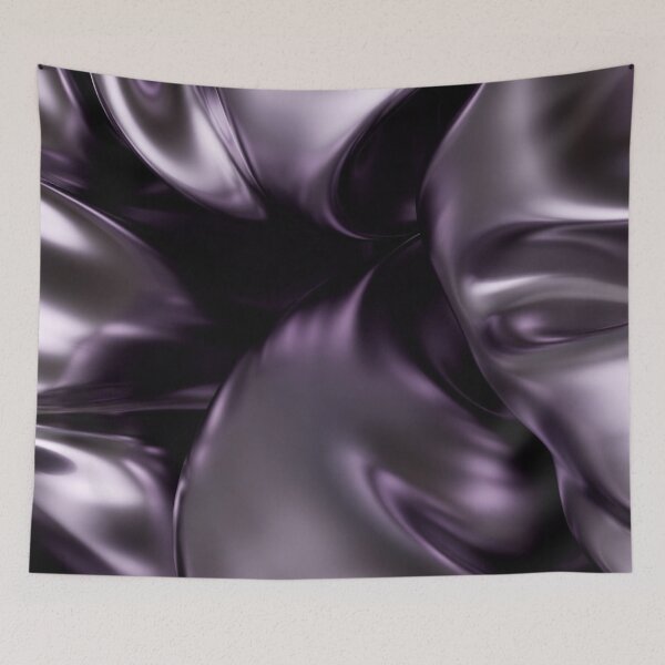 Item preview, Glossy Deep Purple Silk-Like Folds Art designed and sold by IntelliMindDesigns.