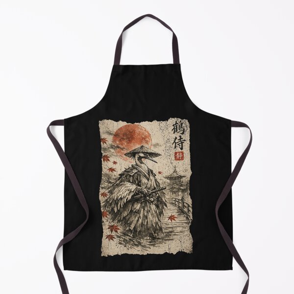Item preview, Vintage Retro Samurai Crane Ronin Anime Ukiyo-e Graphic designed and sold by Littermin.