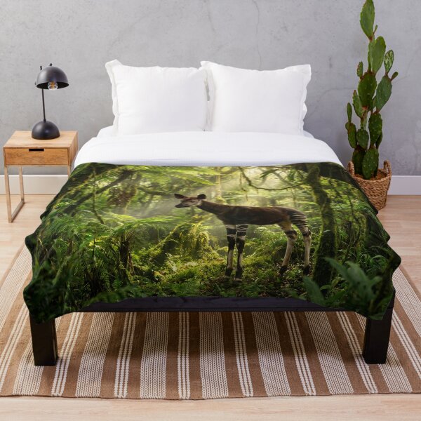 Item preview, Mystic Okapi in the Heart of the Deep Rainforest designed and sold by Quiet life.