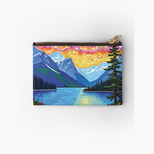Item preview, Glacier Bay Majestic Mosaic Landscape Art Print designed and sold by designmari.