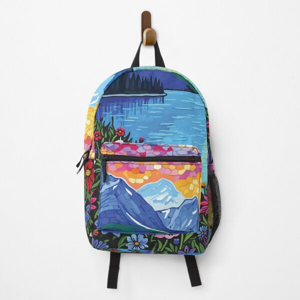 Item preview, Glacier Bay Majestic Mosaic Landscape Art Print designed and sold by designmari.