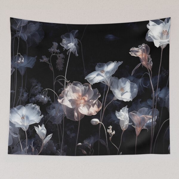 Item preview, Soft Pink Blossoms with Tall Stems Art designed and sold by IntelliMindDesigns.