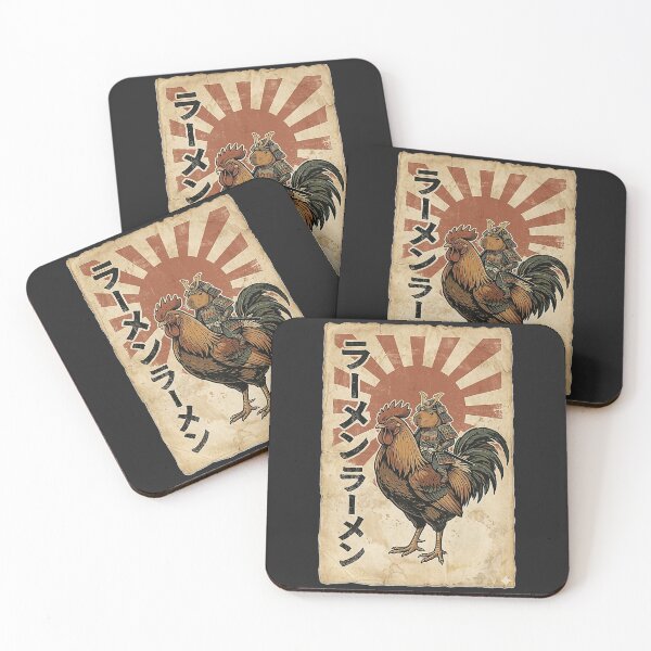 Item preview, Funny Japanese Samurai Capybara Rooster Chicken Anime designed and sold by Littermin.
