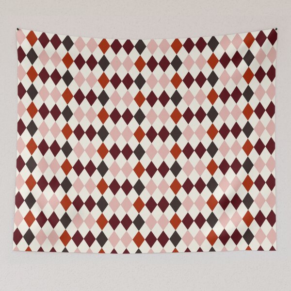 Item preview, Autumnal Dark Academia Harlequin Argyle Pattern designed and sold by RM-Journey.