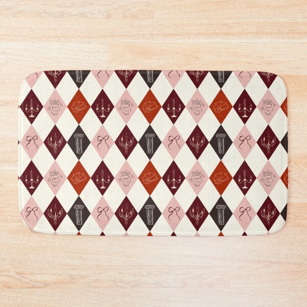 Item preview, Coquette Dark Academia Argyle & Sketch Pattern designed and sold by RM-Journey.