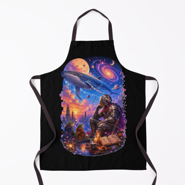 Item preview, Dreams Beyond Gravity – Surreal Fantasy Whale & Cosmic Frogs Art designed and sold by DogLord.