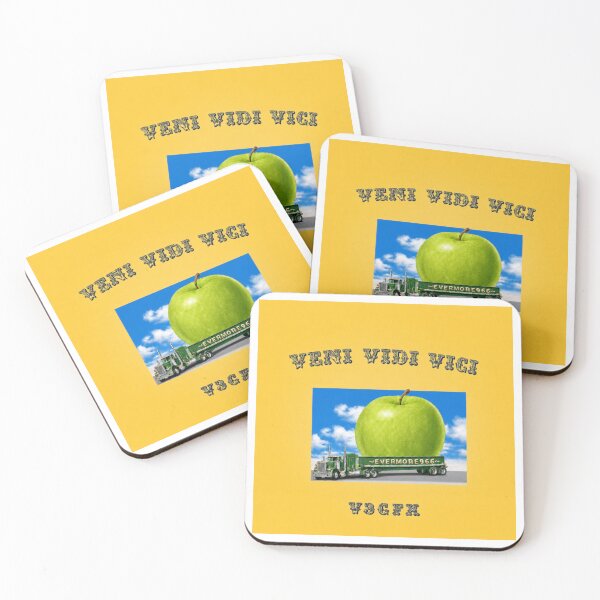 Item preview, GIANT GREEN APPLES, BLUE SKIES, CLASSIC 1974 KENWORTH W900A~VENI VIDI VICI~SAINT JOSEPH, MICHIGAN U.S.A. designed and sold by V3GFX.