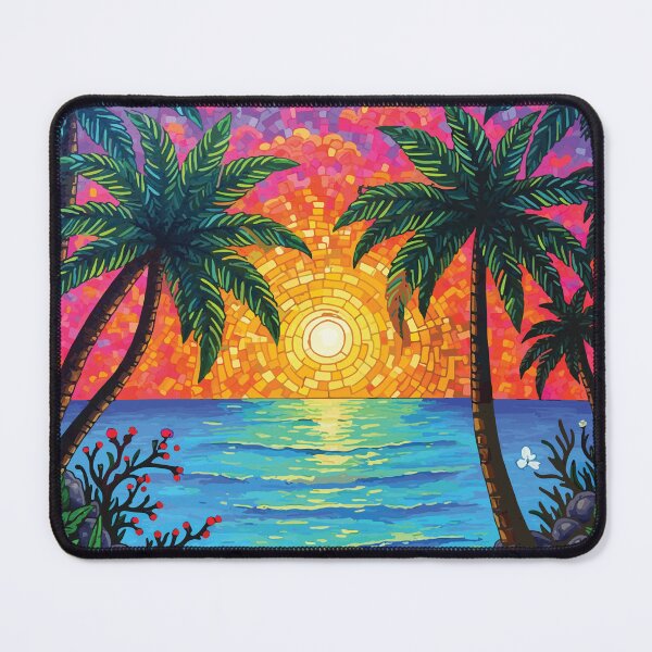 Item preview, Vibrant Biscayne National Park Coral Reef Mosaic Art designed and sold by designmari.