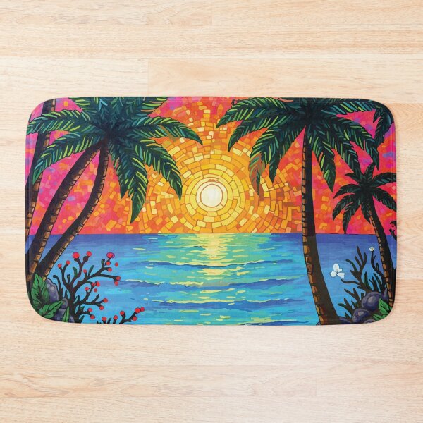 Item preview, Vibrant Biscayne National Park Coral Reef Mosaic Art designed and sold by designmari.