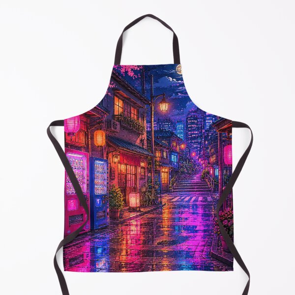 Item preview, Retro Anime Neon Tokyo Street Night City Japanese Aesthetic designed and sold by wilnickvisuals.