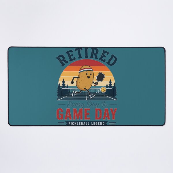 Item preview, Retired Pickleball Legend Funny Potato Player Vintage Sunset designed and sold by bosamji.