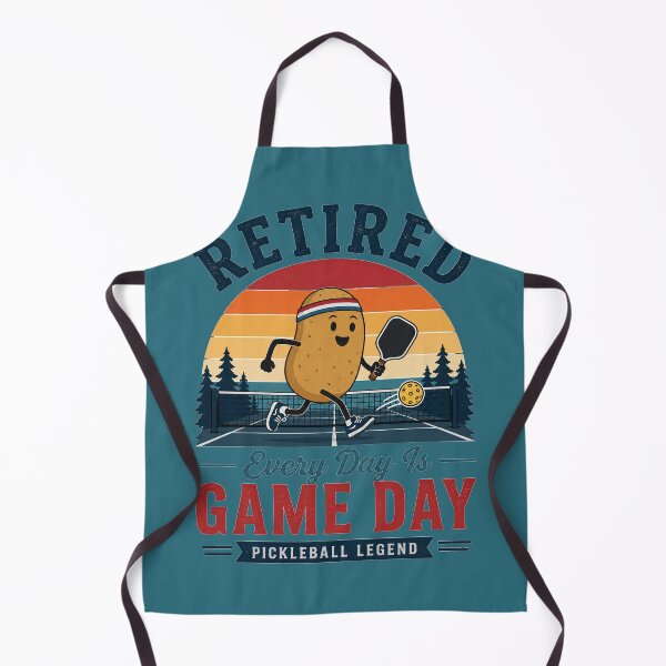 Item preview, Retired Pickleball Legend Funny Potato Player Vintage Sunset designed and sold by bosamji.
