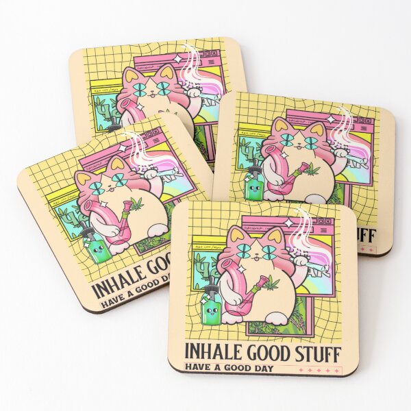 Item preview, Inhale Good Stuff Trippy Stoner Cat designed and sold by GenZFashion000.