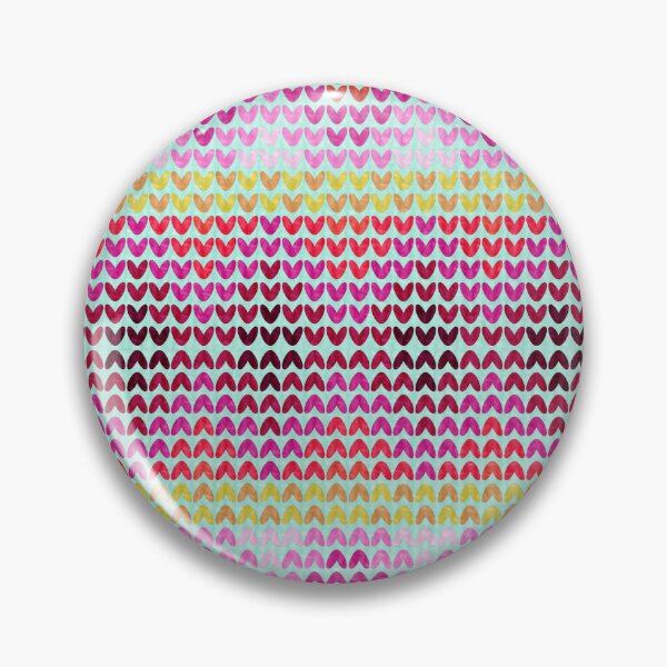 Item preview, Watercolor Heart Parade Pattern designed and sold by Digitara8595.
