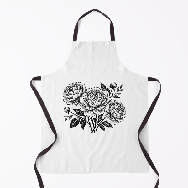 Item preview, Black and White Peony Dreams designed and sold by BrunoLinuxArt.