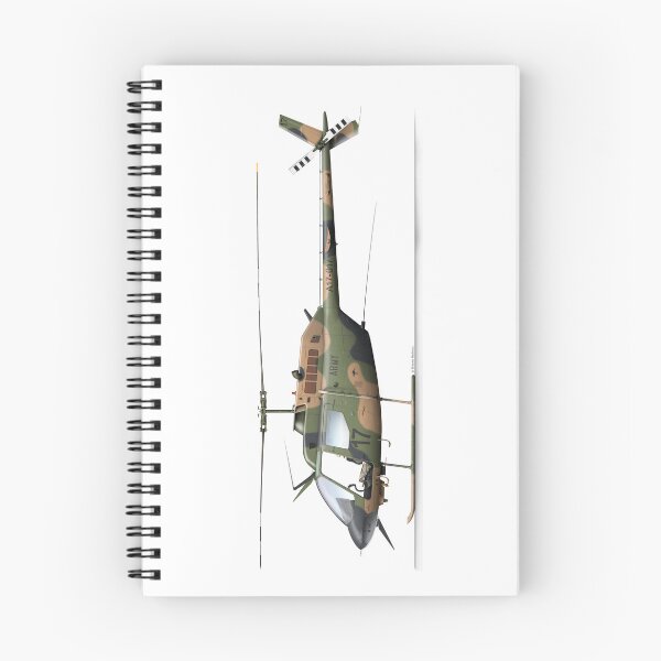 Item preview, BELL 206 KIOWA AUSTRALIAN ARMY A17-017 designed and sold by Grubby Fingers Aircraft Illustration.